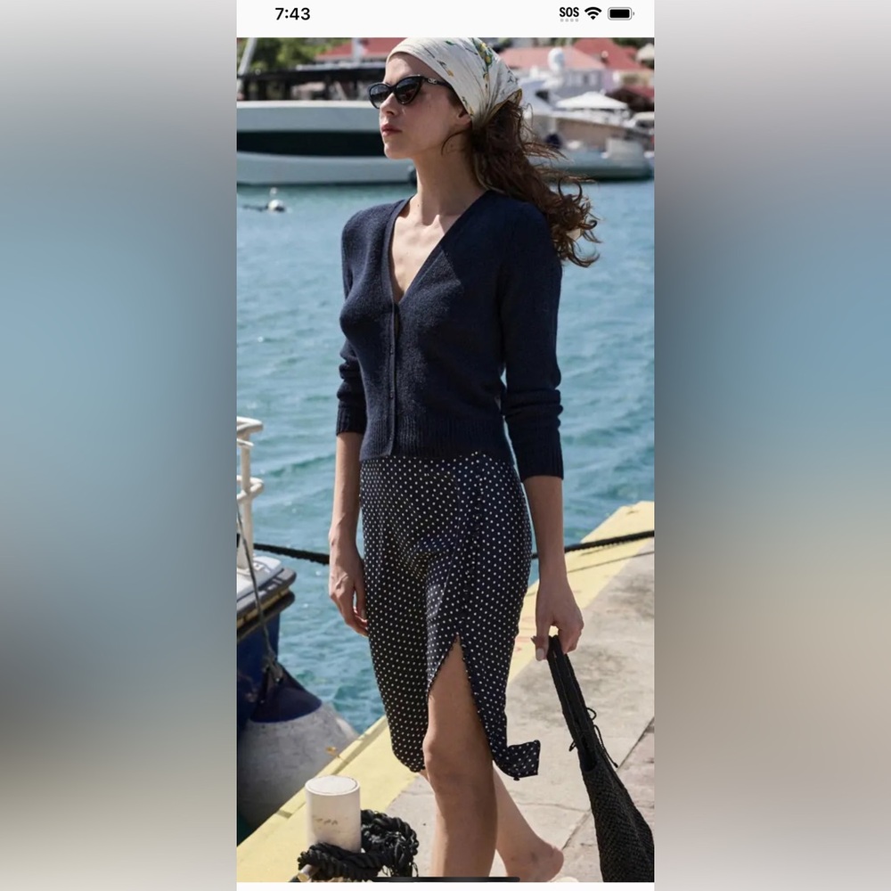 DOEN Laurie Skirt in Hepburn Dot - NWT